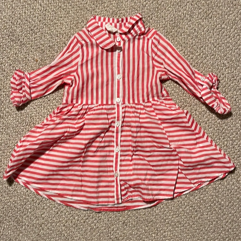 Stripey Dress, size 9-12months